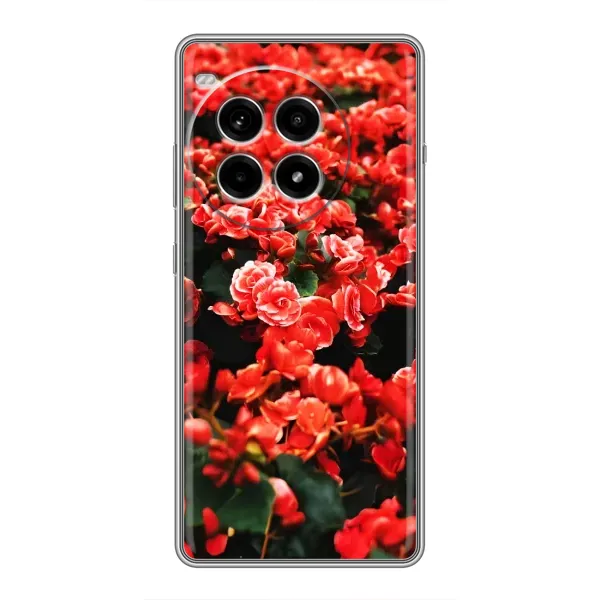 Чехол с принтом «Цветы красные» для OnePlus Ace 3 Pro Чехол с принтом «Цветы красные» для OnePlus Ace 3 Pro