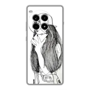 Чохол з друком для OnePlus Ace 3 Pro - (Мода) (AlphaPrint) (Фото дівчини)