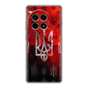 Украинские Чехлы для OnePlus Ace 3 Pro с картинкой УПА (AlphaPrint) (ГЕРБ УПА)