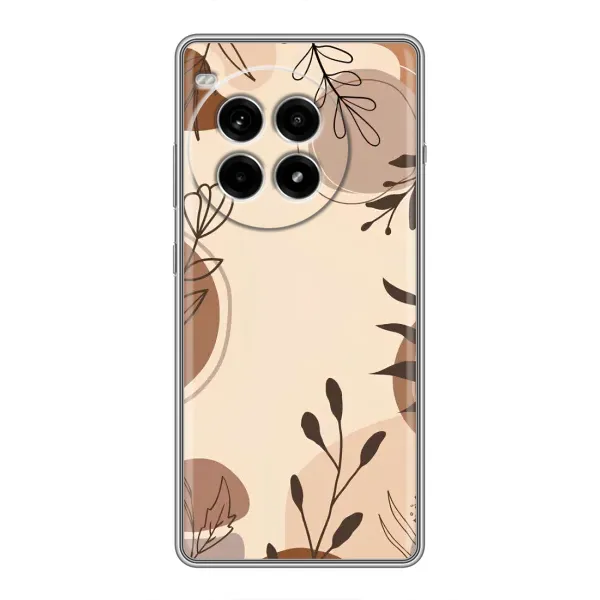 Чохол з принтом «Коричневі квіти» для OnePlus Ace 3 Pro Чохол з принтом «Коричневі квіти» для OnePlus Ace 3 Pro
