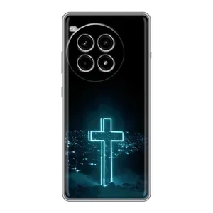 Християнські Чохли для OnePlus Ace 3 Pro (AlphaPrint) (Хрест і місто)