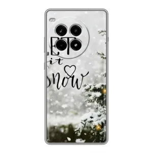 Новорічні, Святкові Чохли для OnePlus Ace 3 Pro - 2024 год (Let it snow)