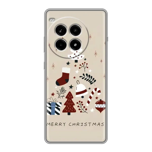 Чохол з принтом «Merry Christmas» для OnePlus Ace 3 Pro