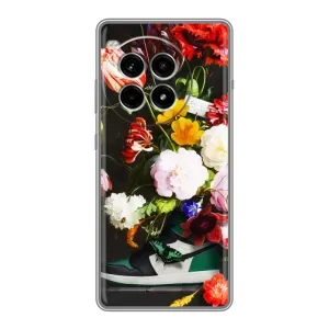 Бренднові Чохли для OnePlus Ace 3 Pro - (PREMIUMPrint) (Nike цветы)