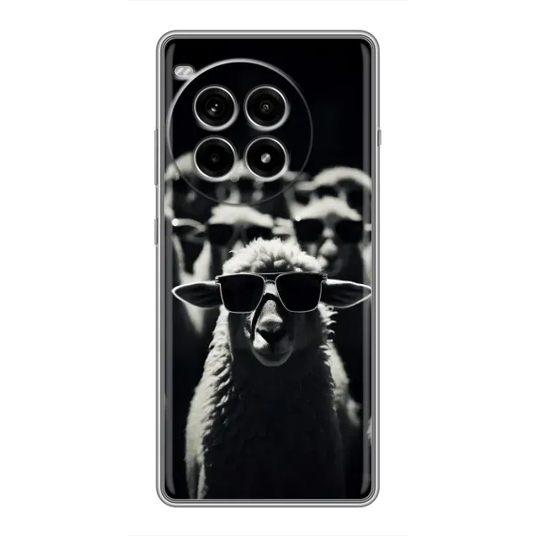 Чохол з принтом «Овечка в окулярах» для OnePlus Ace 3 Pro Чохол з принтом «Овечка в окулярах» для OnePlus Ace 3 Pro