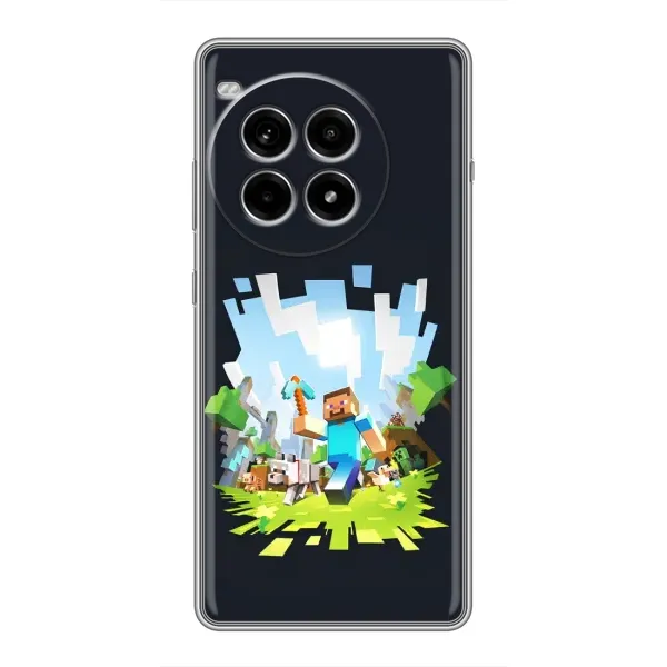 Чехол с принтом «персонажи Minecraft» для OnePlus Ace 3 Pro Чехол с принтом «персонажи Minecraft» для OnePlus Ace 3 Pro