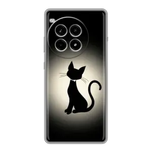 Чохол з принтом для OnePlus Ace 3 Pro (AlphaPrint) Модні коти (Силует котика)
