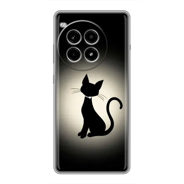 Чохол з принтом «Силует котика» для OnePlus Ace 3 Pro Чохол з принтом «Силует котика» для OnePlus Ace 3 Pro