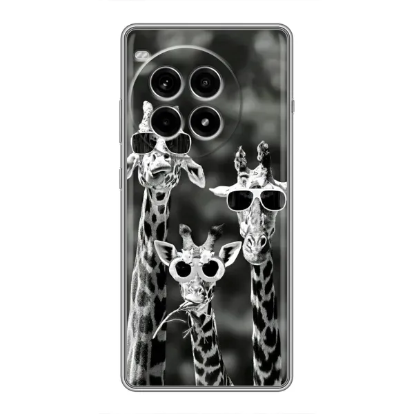 Чохол з принтом «Жирафи в окулярах» для OnePlus Ace 3 Pro