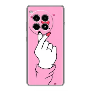 Чохол з принтом для OnePlus Ace 3 Pro (AlphaPrint - Знак сердечка) (Знак Love)