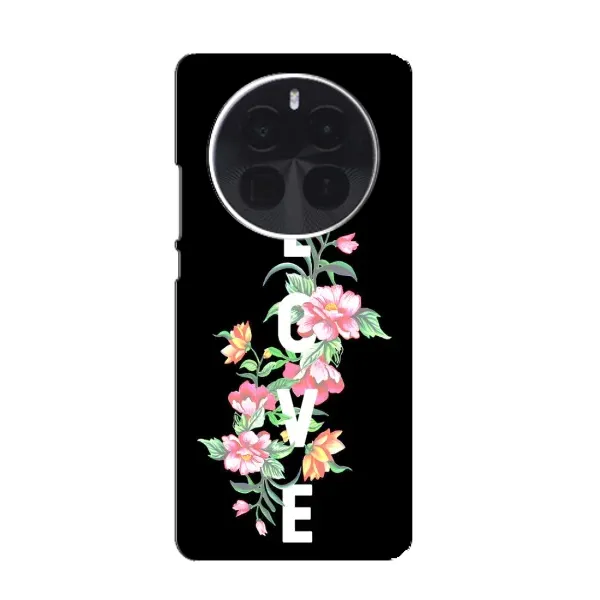 Чехол с принтом «Цветы LOVE» для OnePlus Ace 5 Pro Чехол с принтом «Цветы LOVE» для OnePlus Ace 5 Pro