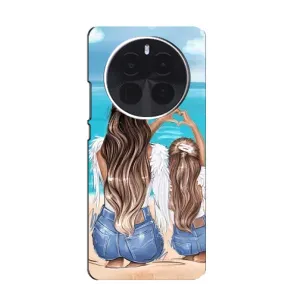 Чехол с печатью для OnePlus Ace 5 Pro - (Мама с ребенком) (AlphaPrint) (Мама с доченькой)