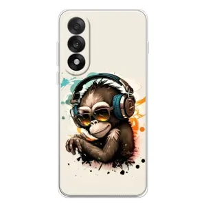 Чехол с Обезьянами OnePlus Ace 5 Ultra - (AlphaPrint) (Макака в наушниках)