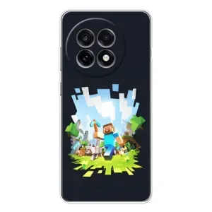 Чехол Майнкрафт на OnePlus Ace 5 (AlphaPrint) Minecraft (персонажи Minecraft)