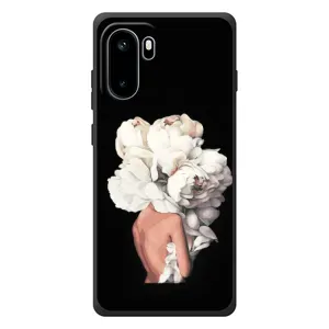Чехлы (ART) Цветы на OnePlus Ace 6 (VPrint) (Белые цветы)