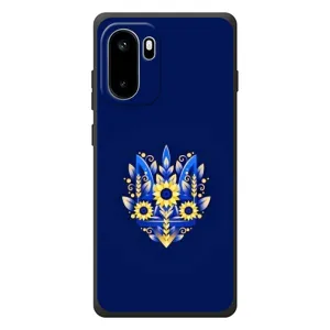 Чехлы для OnePlus Ace 6  Укр. Символика (AlphaPrint) (Цветочный Герб)