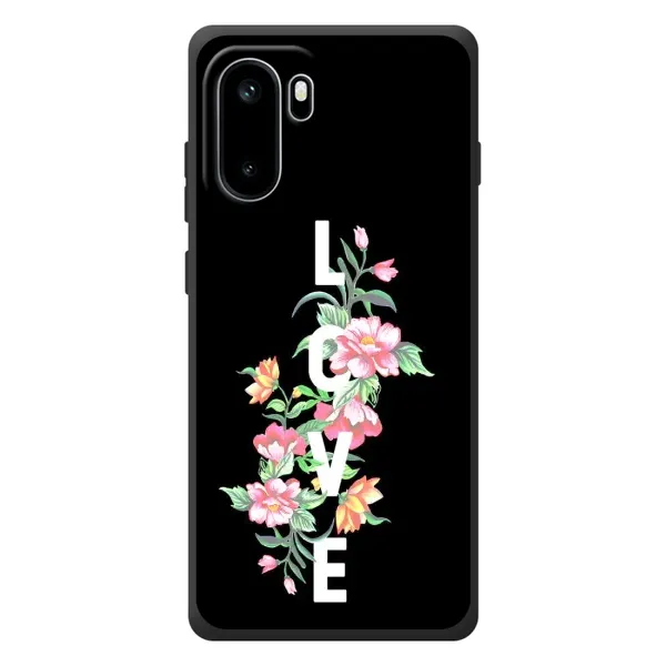 Чехол с принтом «Цветы LOVE» для OnePlus Ace 6