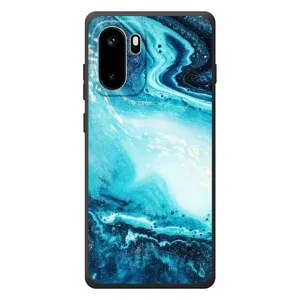 Мраморный чехол на OnePlus Ace 6 (VPrint) (Голубой мрамор)