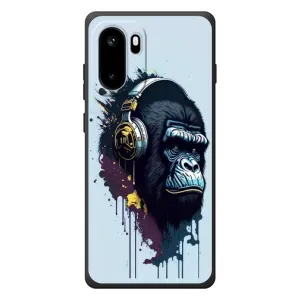 Чехол с Обезьянами OnePlus Ace 6 - (AlphaPrint) (Горилла в наушниках)