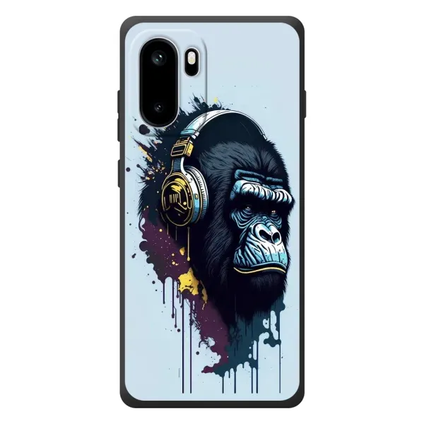 Чехол с принтом «Горилла в наушниках» для OnePlus Ace 6