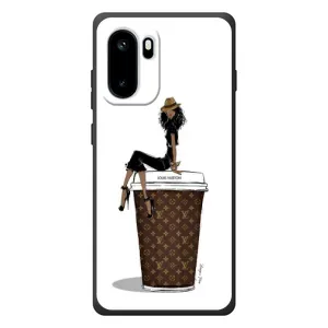 Чехлы Луи Витон для OnePlus Ace 6 (AlphaPrint - LOUIS VUITTON) (кофе LOUIS VUITTON)