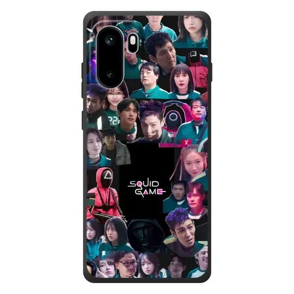 Чехол с принтом «Коллаж Игра кальмара» для OnePlus Ace 6 Чехол с принтом «Коллаж Игра кальмара» для OnePlus Ace 6