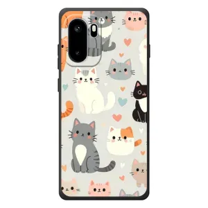 Чехол с рисунком кот на OnePlus Ace 6 (Коллаж котов)