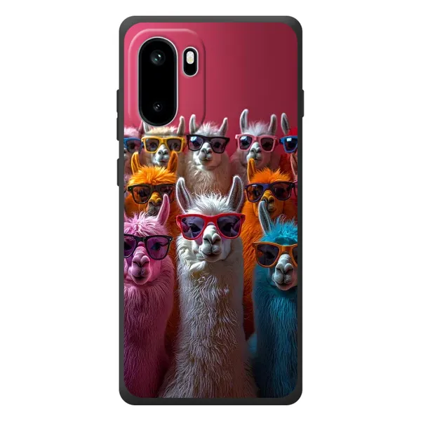 Чехол с принтом «Ламы в очках» для OnePlus Ace 6