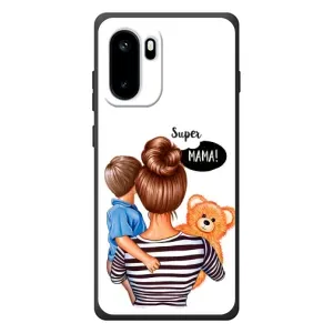 Чехол с печатью для OnePlus Ace 6 - (Мама с ребенком) (AlphaPrint) (Мама с сыном)