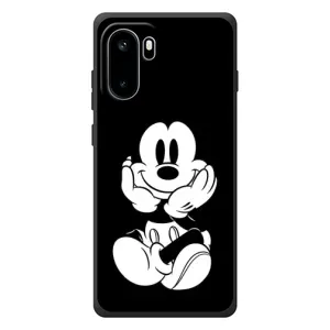 Эксклюзивный чехол для OnePlus Ace 6 (AlphaPrint - Мультяшные) (Микки на черном)