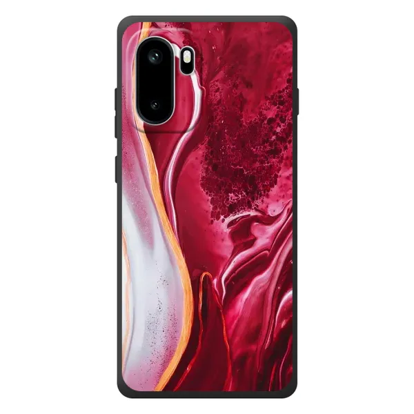 Чехол с принтом «Мрамор красный» для OnePlus Ace 6