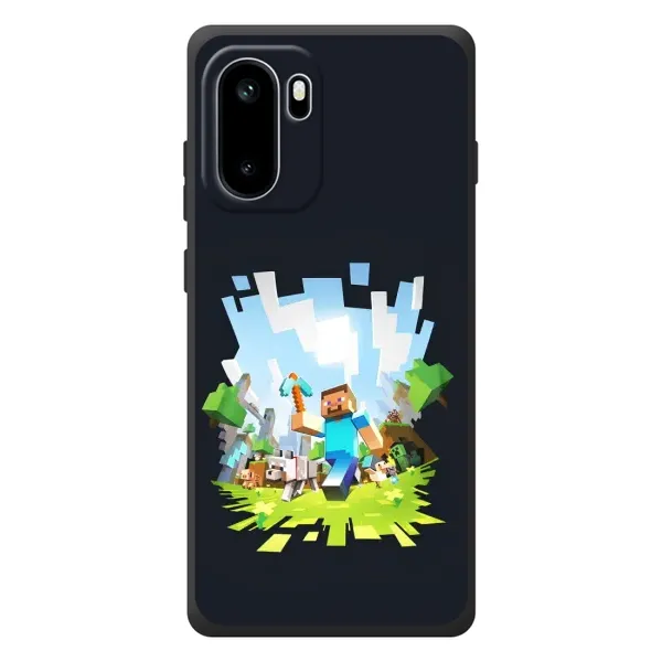 Чехол с принтом «персонажи Minecraft» для OnePlus Ace 6 Чехол с принтом «персонажи Minecraft» для OnePlus Ace 6