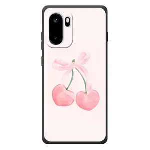 Чехол с розовым рисунком для OnePlus Ace 6 (Розовые вишни)