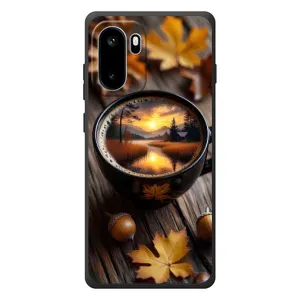 Чохол з унікальним дизайном 'Осінь з кавою' для OnePlus Ace 6 (Темна кава)