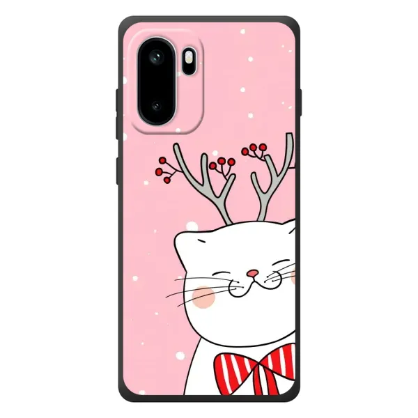 Чехол с принтом «Зимний кот» для OnePlus Ace 6