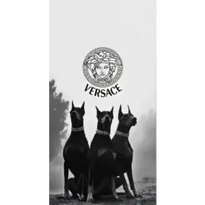 Чехлы VERSACE для ВанПлас Норд 10 (5G) (PREMIUMPrint) (Доберман Версаче)