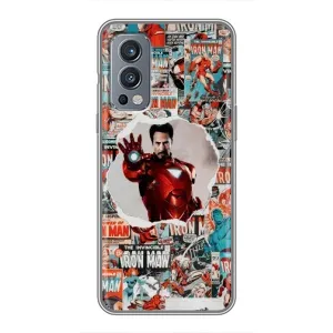 Чехлы с героями Марвел OnePlus Nord 2 (VPrint) (Айронмен)