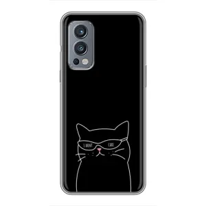 Чохол з малюнком кіт на OnePlus Nord 2 (Байдужий кіт)