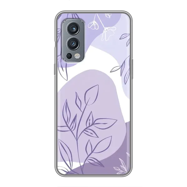 Чохол з принтом «Фіолетове листя абстракція» для OnePlus Nord 2 Чохол з принтом «Фіолетове листя абстракція» для OnePlus Nord 2