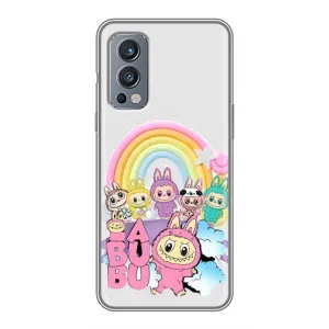 Чехол с Лабубу на OnePlus Nord 2 (Фон Лабубу)