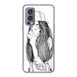 Чохол з друком для OnePlus Nord 2 - (Мода) (AlphaPrint) (Фото дівчини)