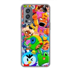 Чехол для OnePlus Nord 2 Бравл Старс (VPrint) (герои Бравл Старс)