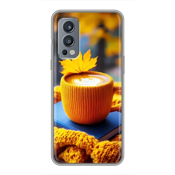 Чохол з принтом «Кава на жовтому пледі» для OnePlus Nord 2