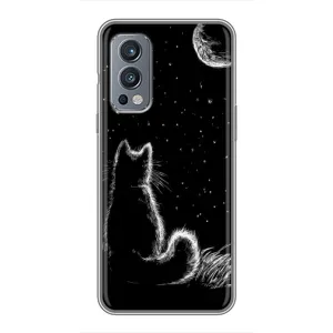 Чехол с принтом для OnePlus Nord 2 (AlphaPrint) Модные коты