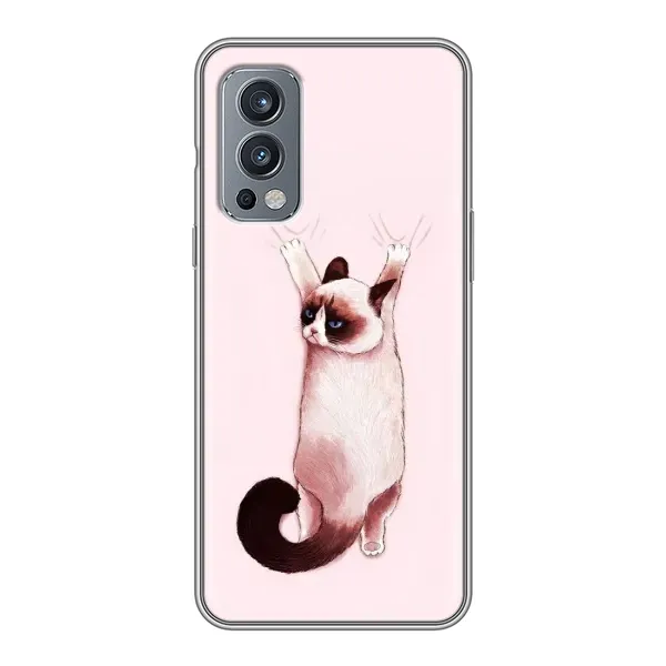 Чехол с принтом «Котик падает» для OnePlus Nord 2