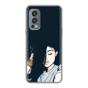 Чохол з друком для OnePlus Nord 2 - (Мода) (AlphaPrint) (Гарна дівчина)