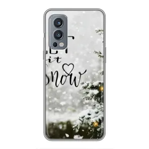 Новорічні, Святкові Чохли для OnePlus Nord 2 - 2024 год (Let it snow)