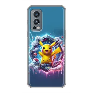 Чохол з Пікачу на OnePlus Nord 2 (Лого Пікачу)