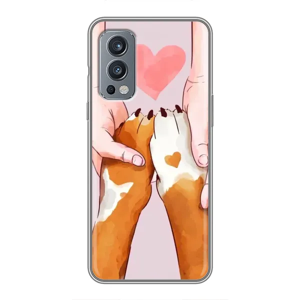 Чехол с принтом «Любовь к собакам» для OnePlus Nord 2