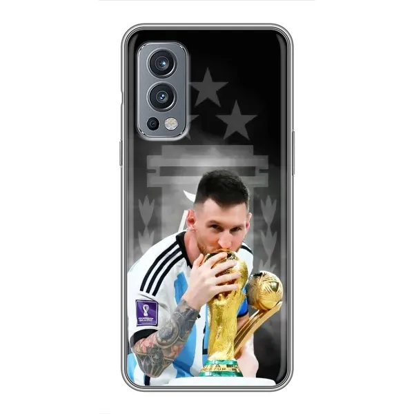Чехол с принтом «Месси Чемпион» для OnePlus Nord 2